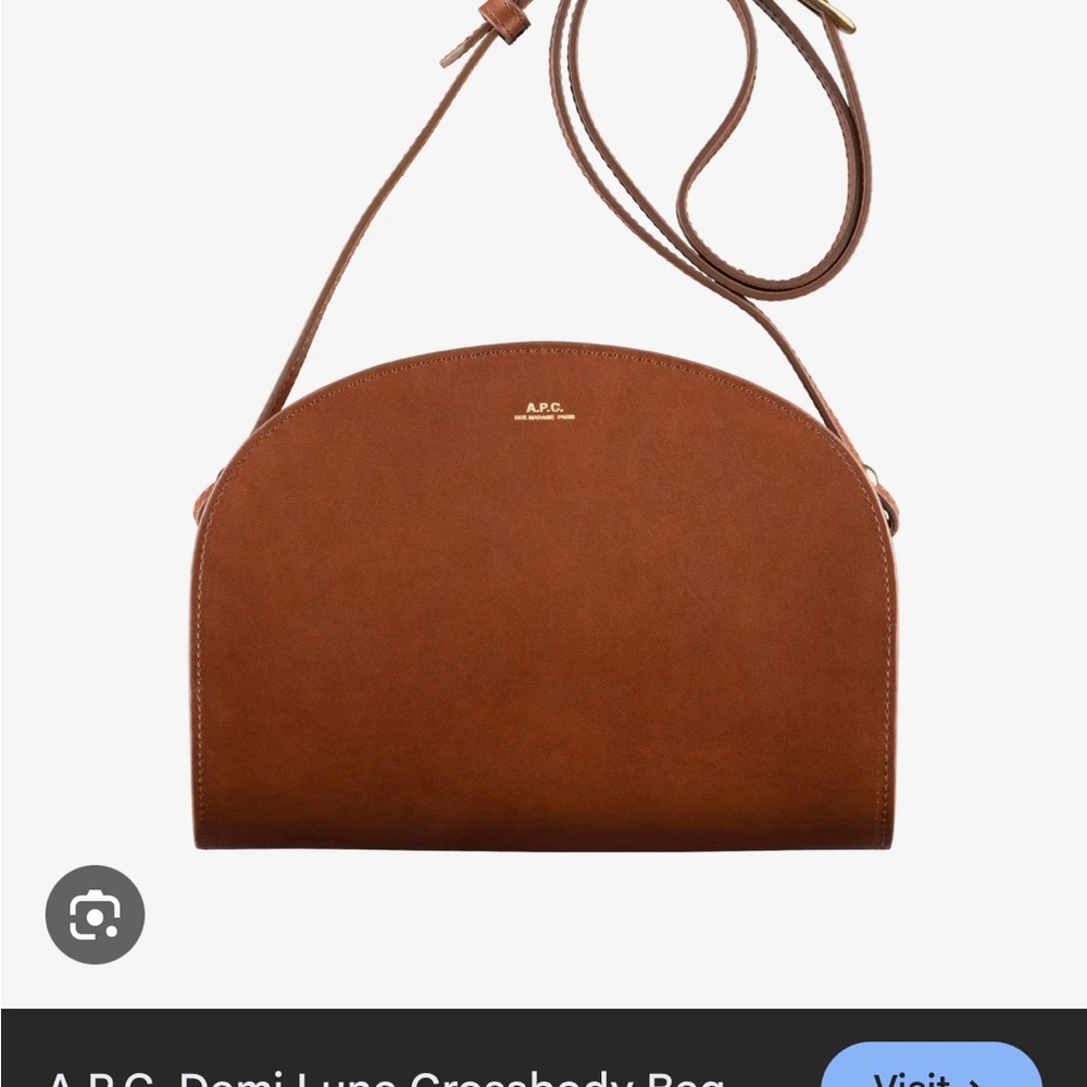 A.P.C. Brown Minimalist Crossbody Bag